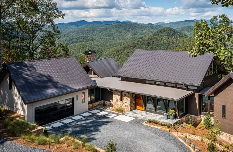 Lake Burton custom home at Waterfall in North Georgia