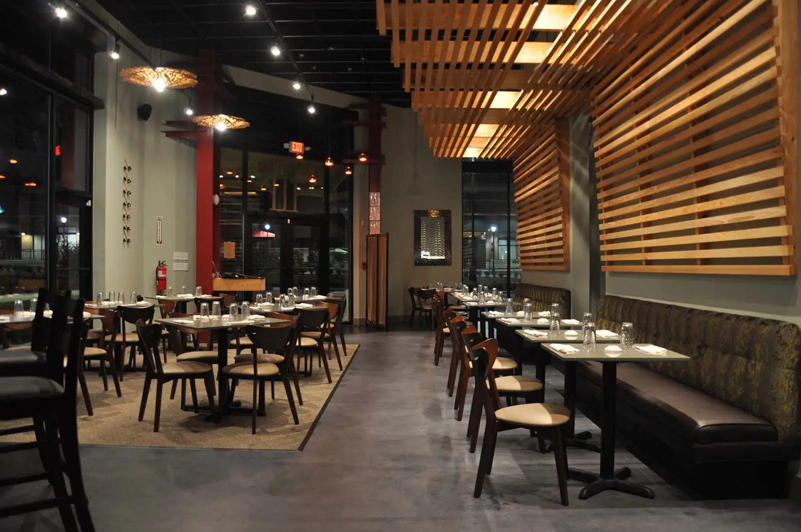 Dining room at Taka Sushi restaurant in Sandy Springs